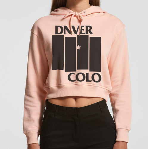 Women's DNVER COLO - Pink Crop Hoodie