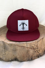 Load image into Gallery viewer, Stay Up hat - 5 panel- Maroon UV Mesh