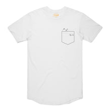 Load image into Gallery viewer, Sukabird scallop pocket tee - White